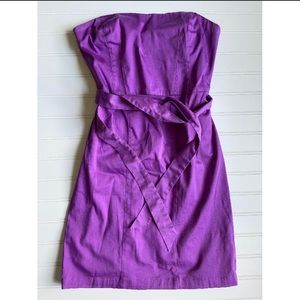H&M purple strapless dress
